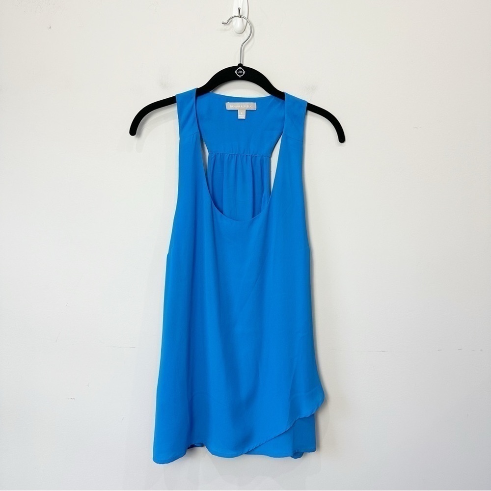 Banana Republic Racerback Flowy Tank Top Bold Cerulean Blue